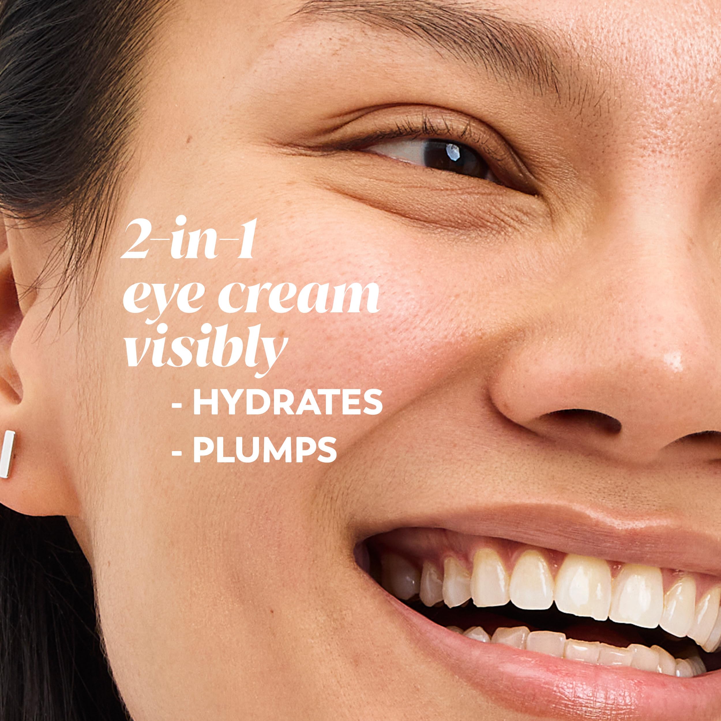Olay Regenerist Collagen Peptide 24 eye cream fragrance-free packaging conveys clean, safe care.