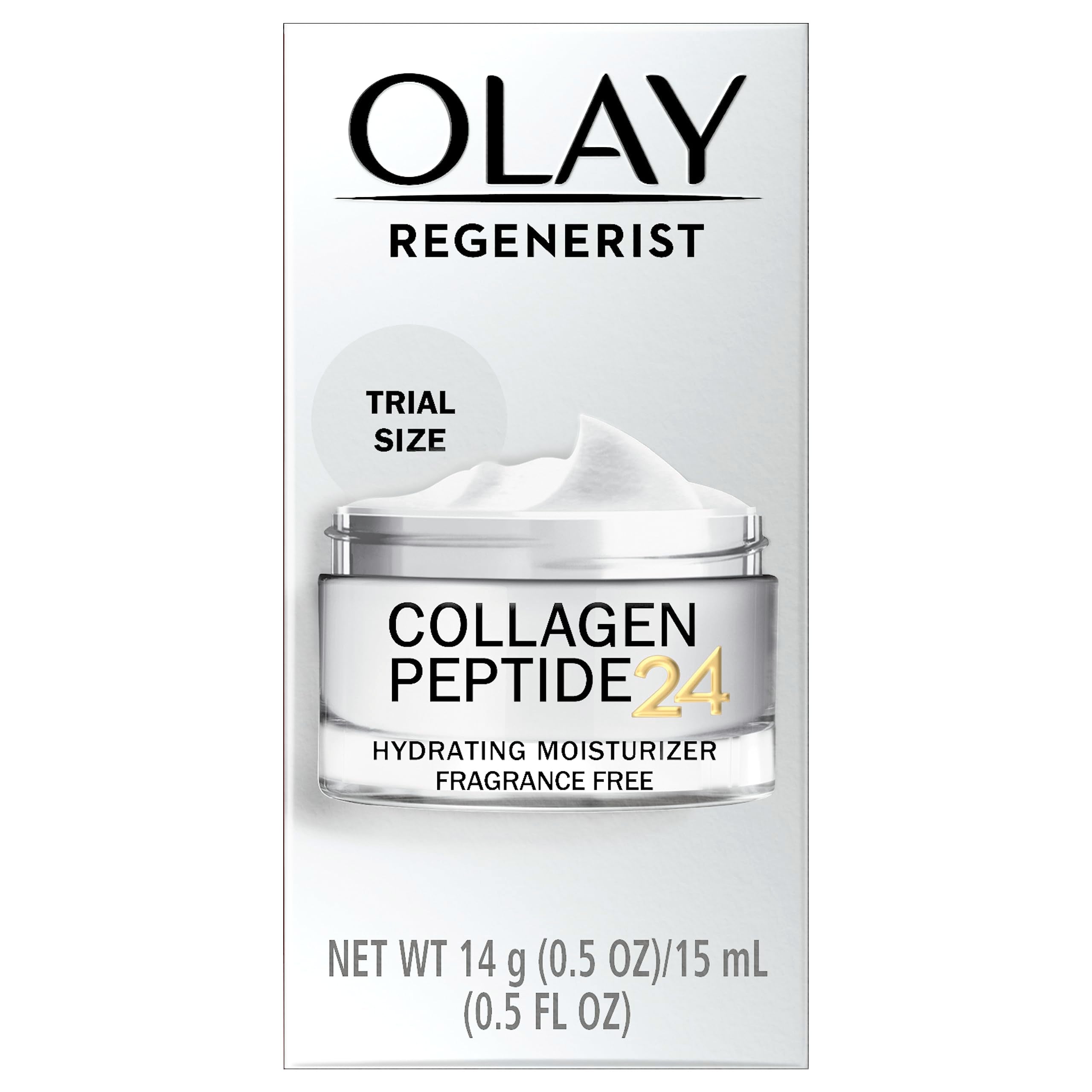 Olay Regenerist CP24 morning and night application demonstrated