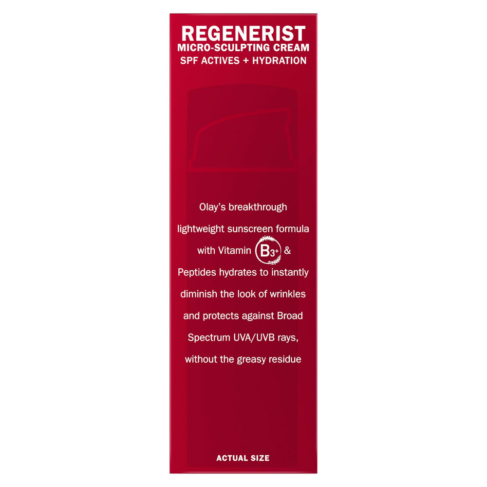 Olay Regenerist 1.7 oz jar is shown for convenient daily use
