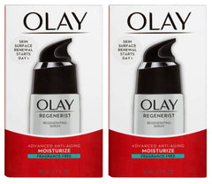 Olay Regenerist fragrance-free serum being applied for hydration and smoother, younger-looking skin.