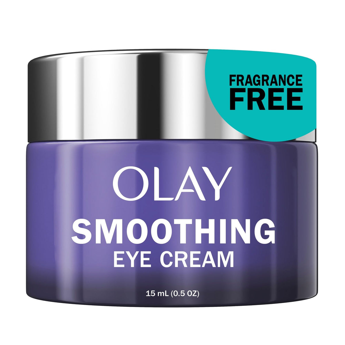 Olay Retinol 24 Night Eye Cream tube front with fragrance-free formula for sensitive eyes