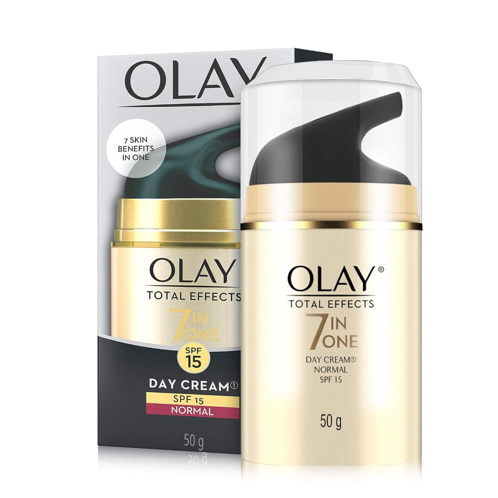 Olay Total Effects 7-in-1 Day Cream texture close-up reveals creamy, fast-absorbing consistency.