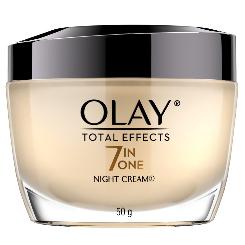 Olay Total Effects jar shows overnight hydration for smoother skin