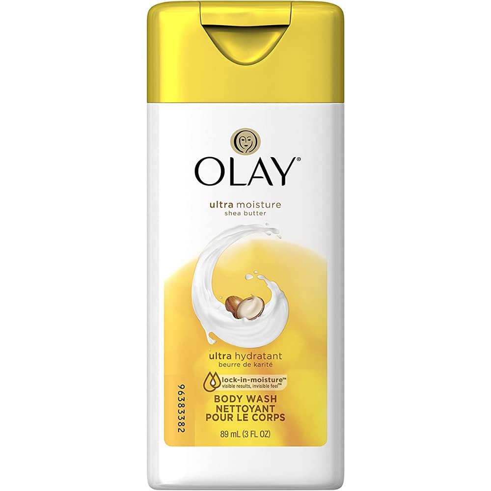 Olay Ultra Moisture bottle highlights shea butter for nourishing, hydrating cleanse