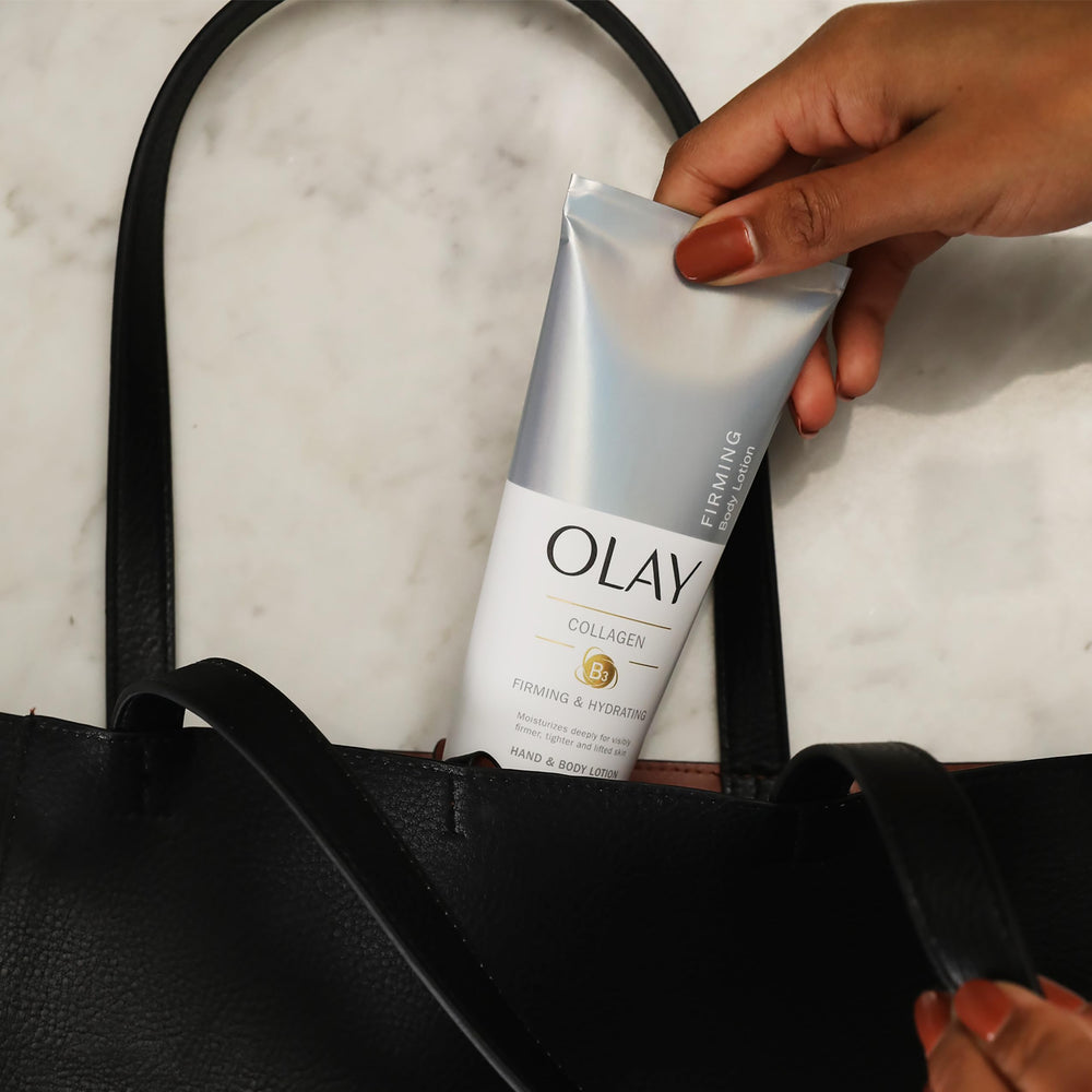 Olay Vitamin B3 Complex label close-up indicating moisture retention benefits.