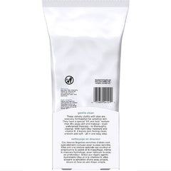OLAY Wet Cleansing Cloths close-up—moisturizing aloe and vitamin E for quick makeup removal.