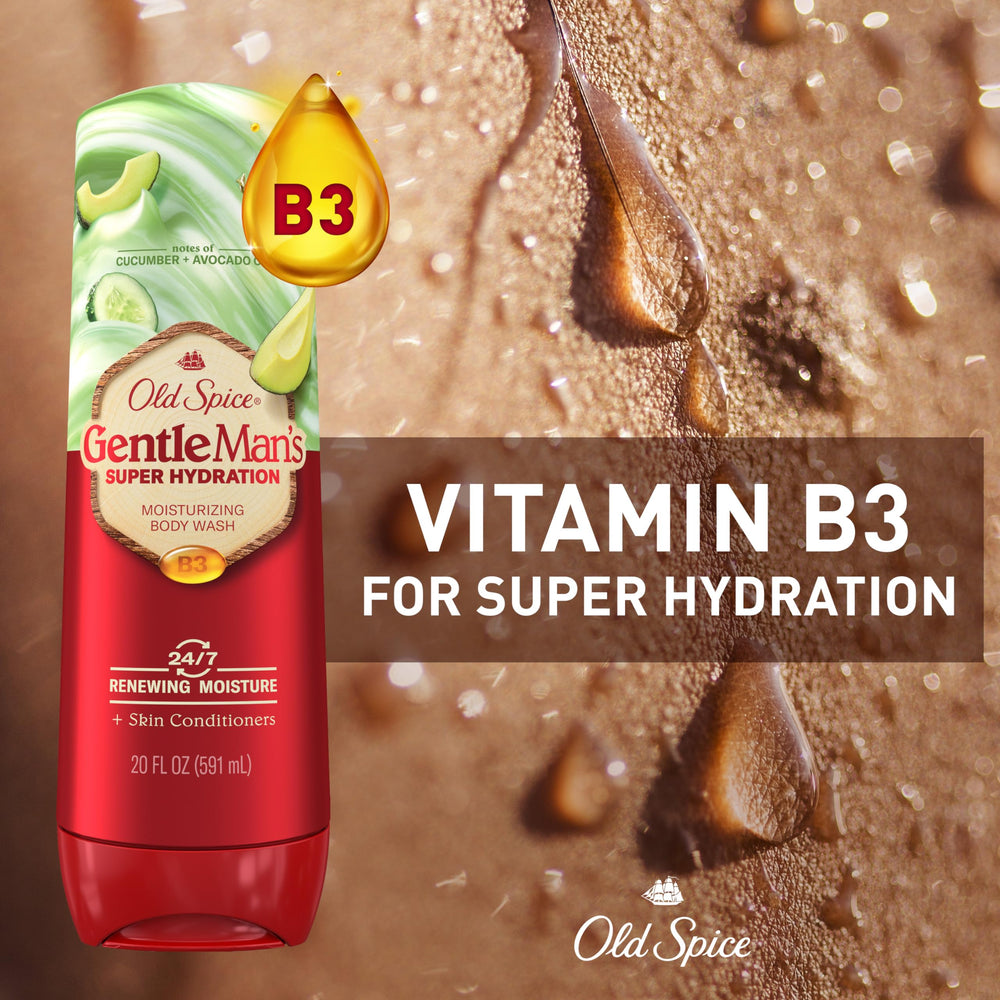 Old Spice 24-7 moisturization concept promotes lasting skin comfort.