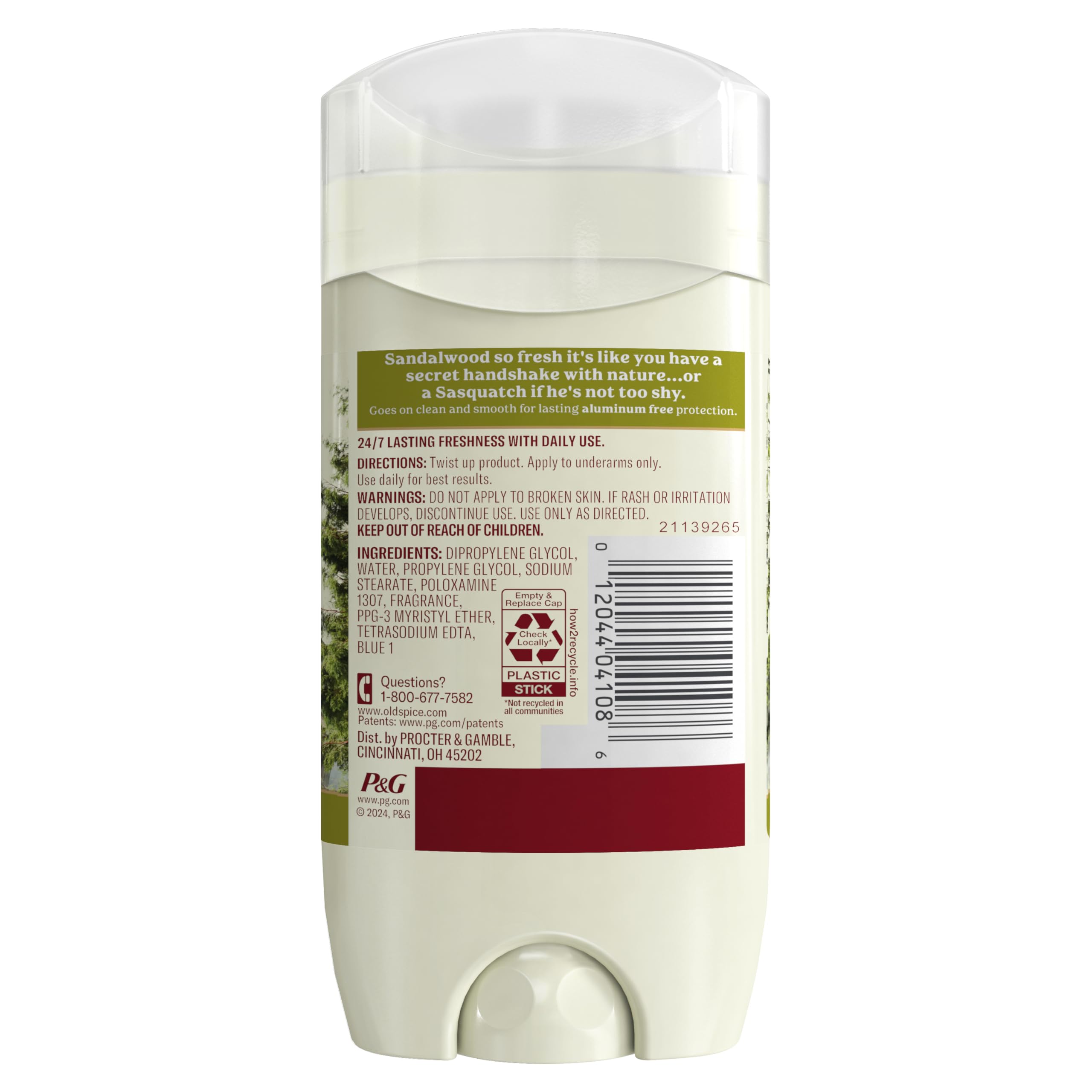 Old Spice adventure-freshness finish conveys outdoor vibes for daily confidence.