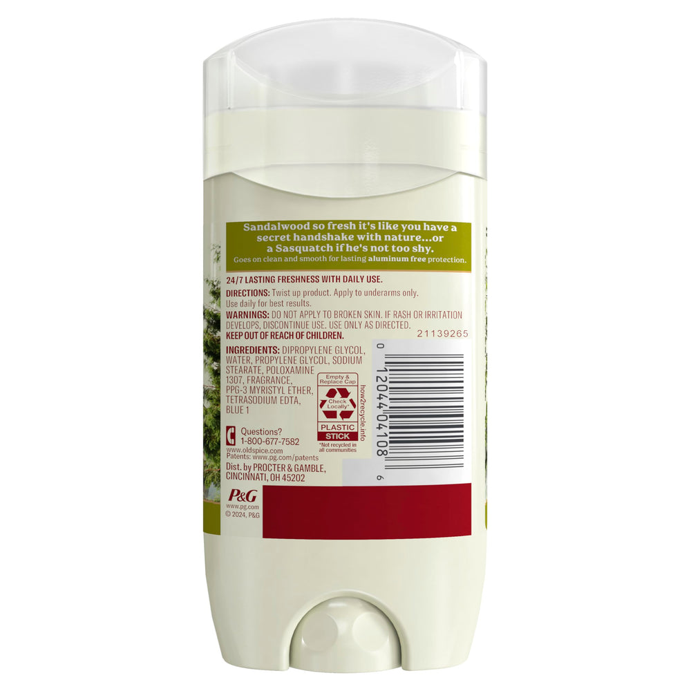 Old Spice adventure-freshness finish conveys outdoor vibes for daily confidence.