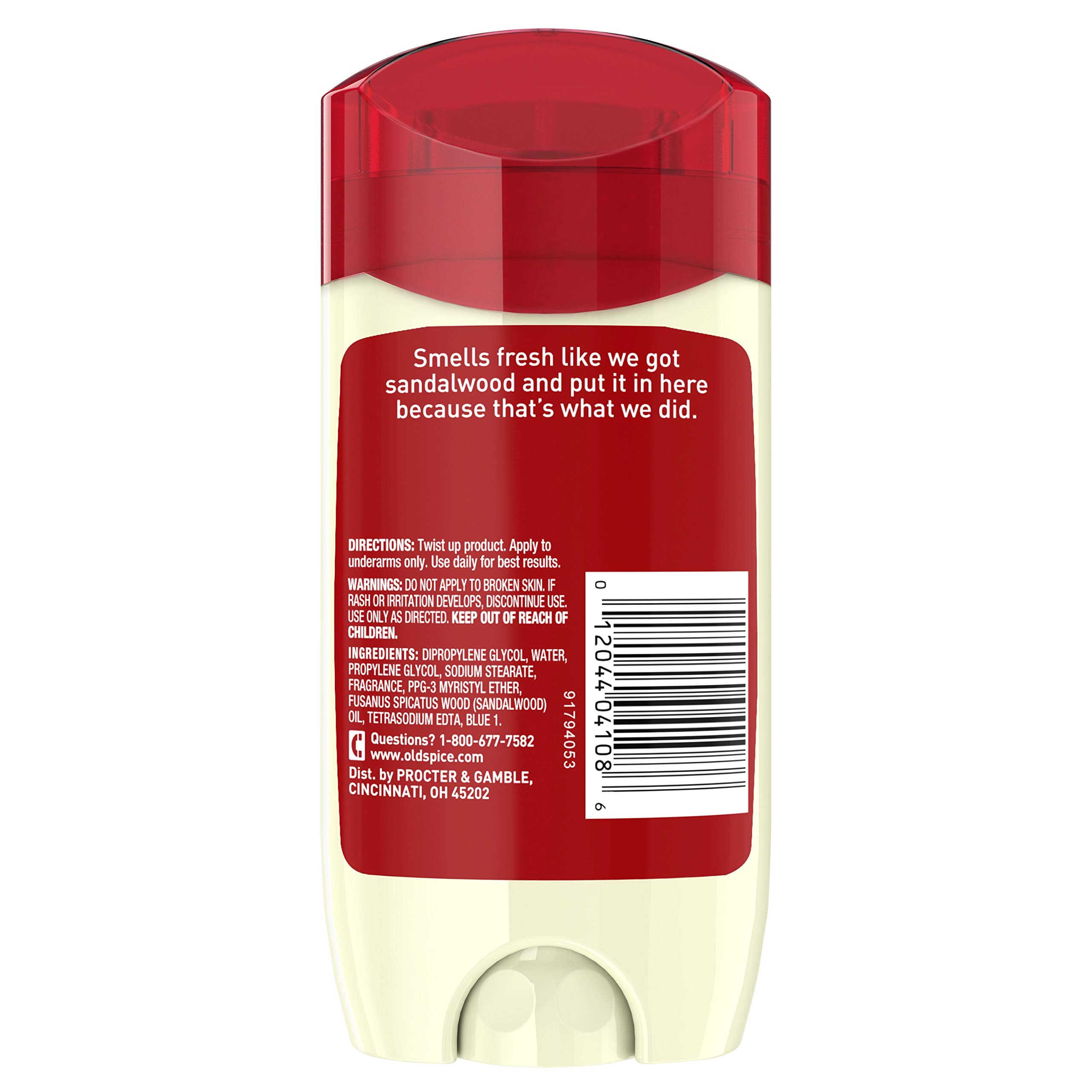 Old Spice aluminum-free deodorant with 24-hour odor control.