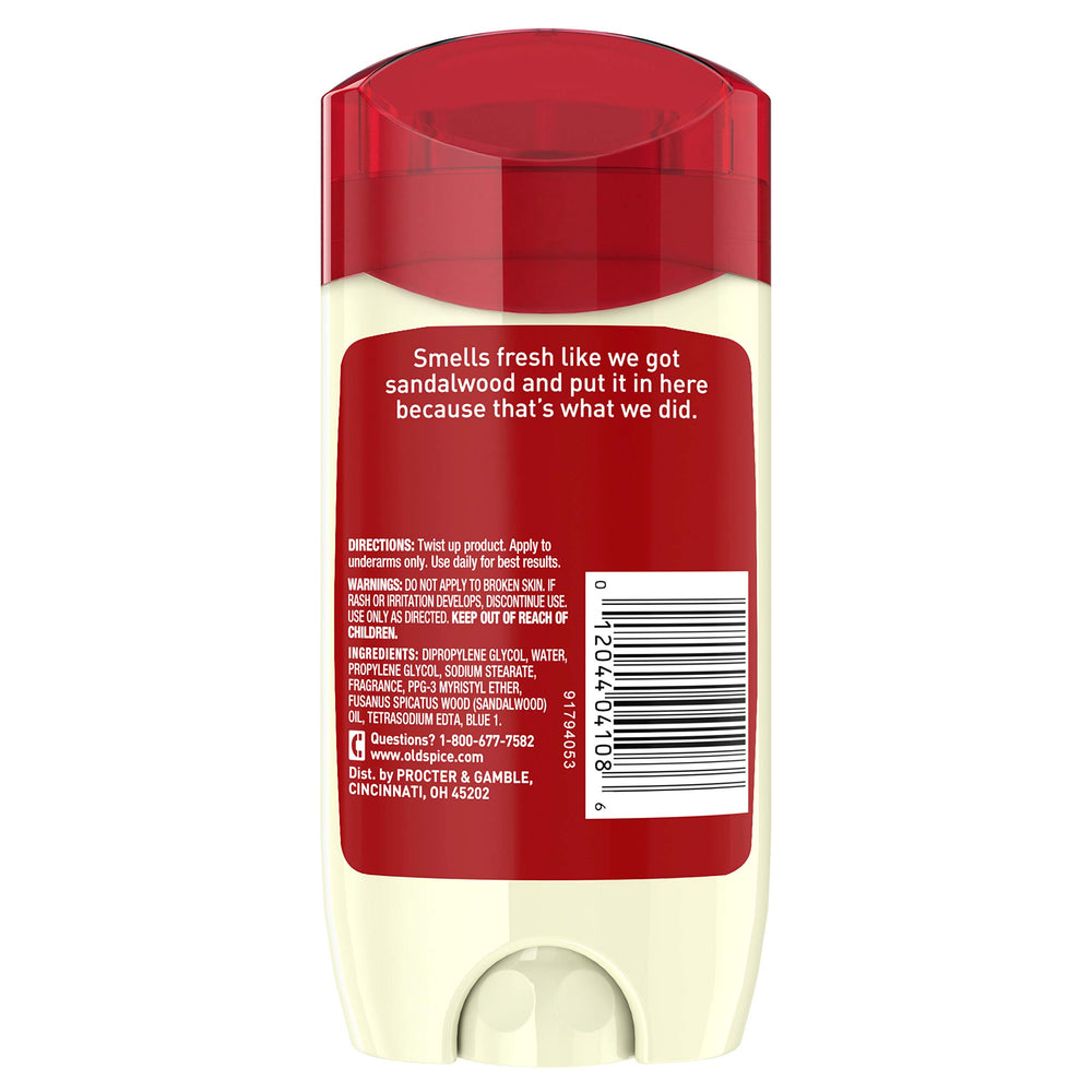 Old Spice aluminum-free deodorant with 24-hour odor control.