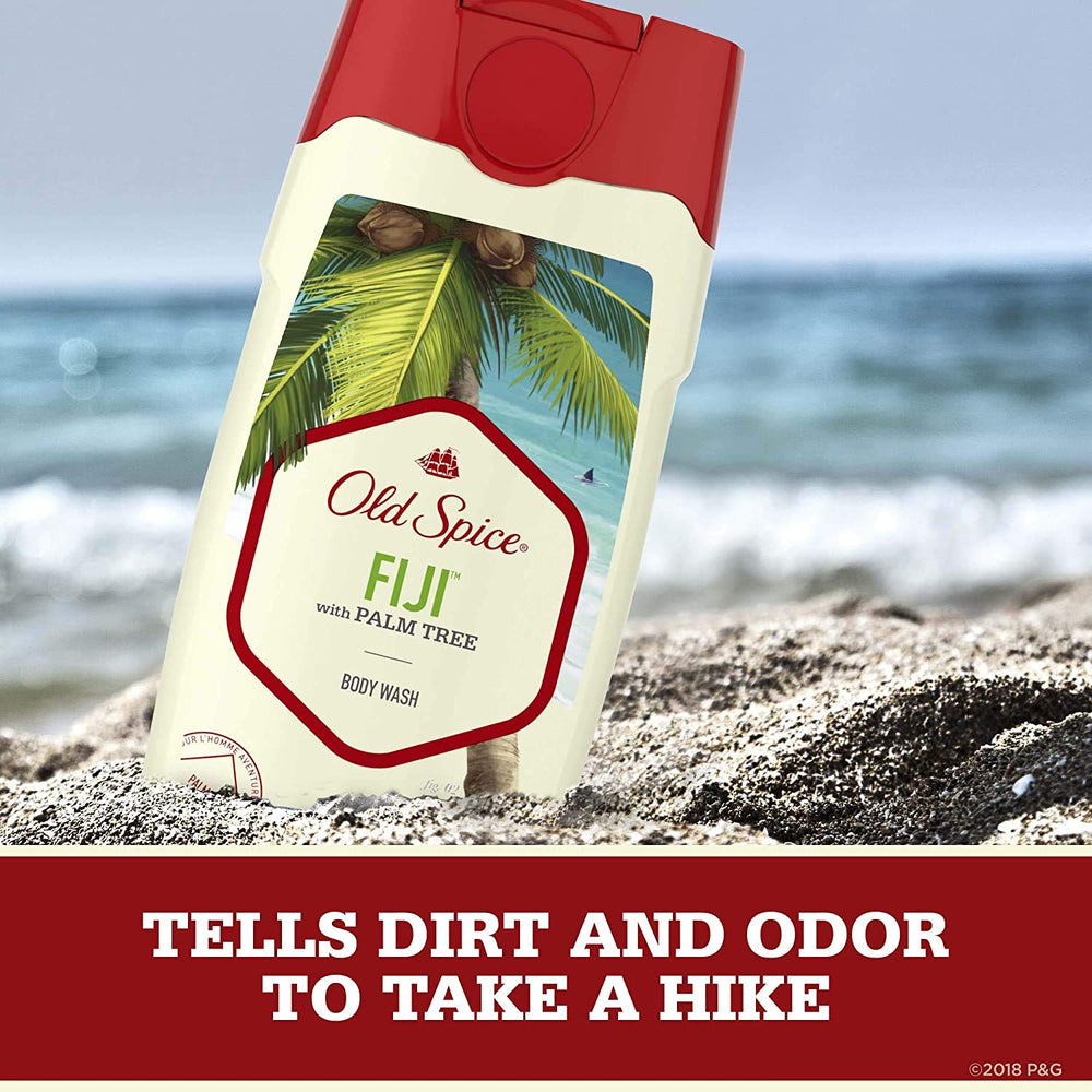 Old Spice Fiji palm tree lather captures beach vibes and clean confidence