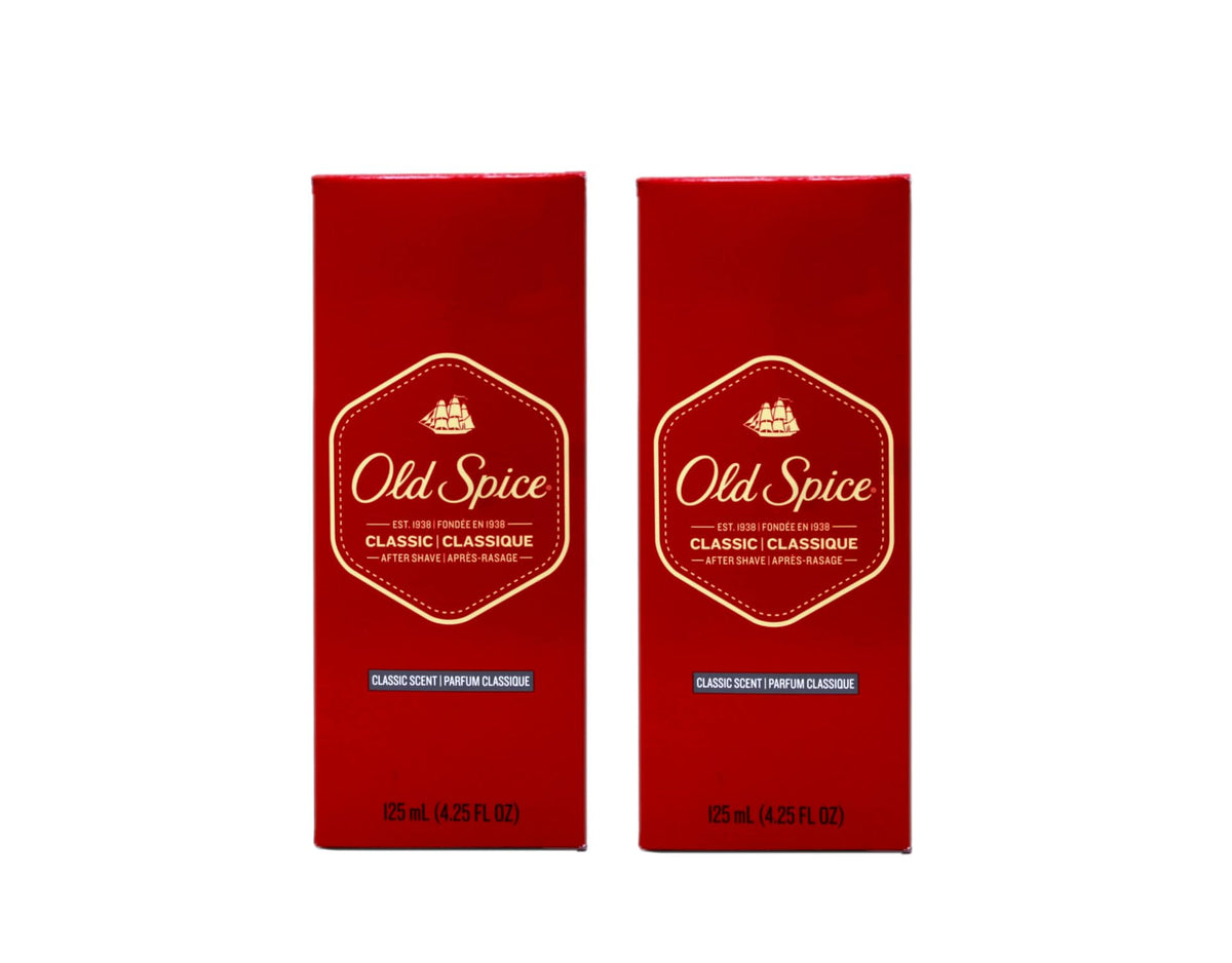 Old Spice Classic After Shave bottle front for post-shave refreshment