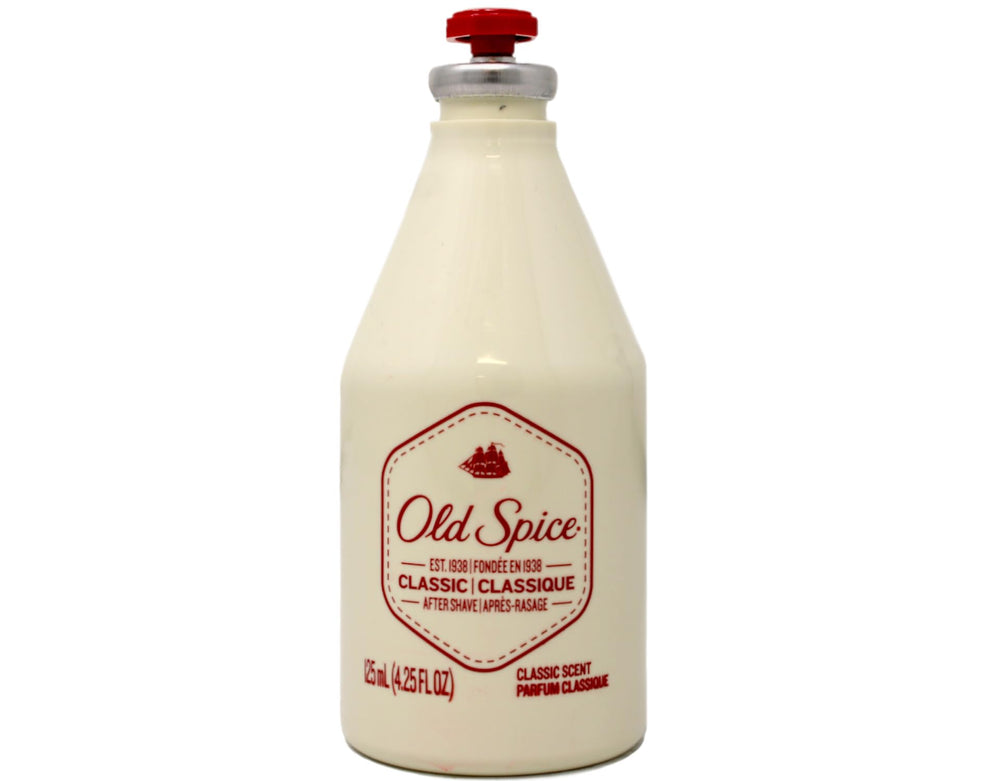 Old Spice Classic After Shave glass bottle packaging design