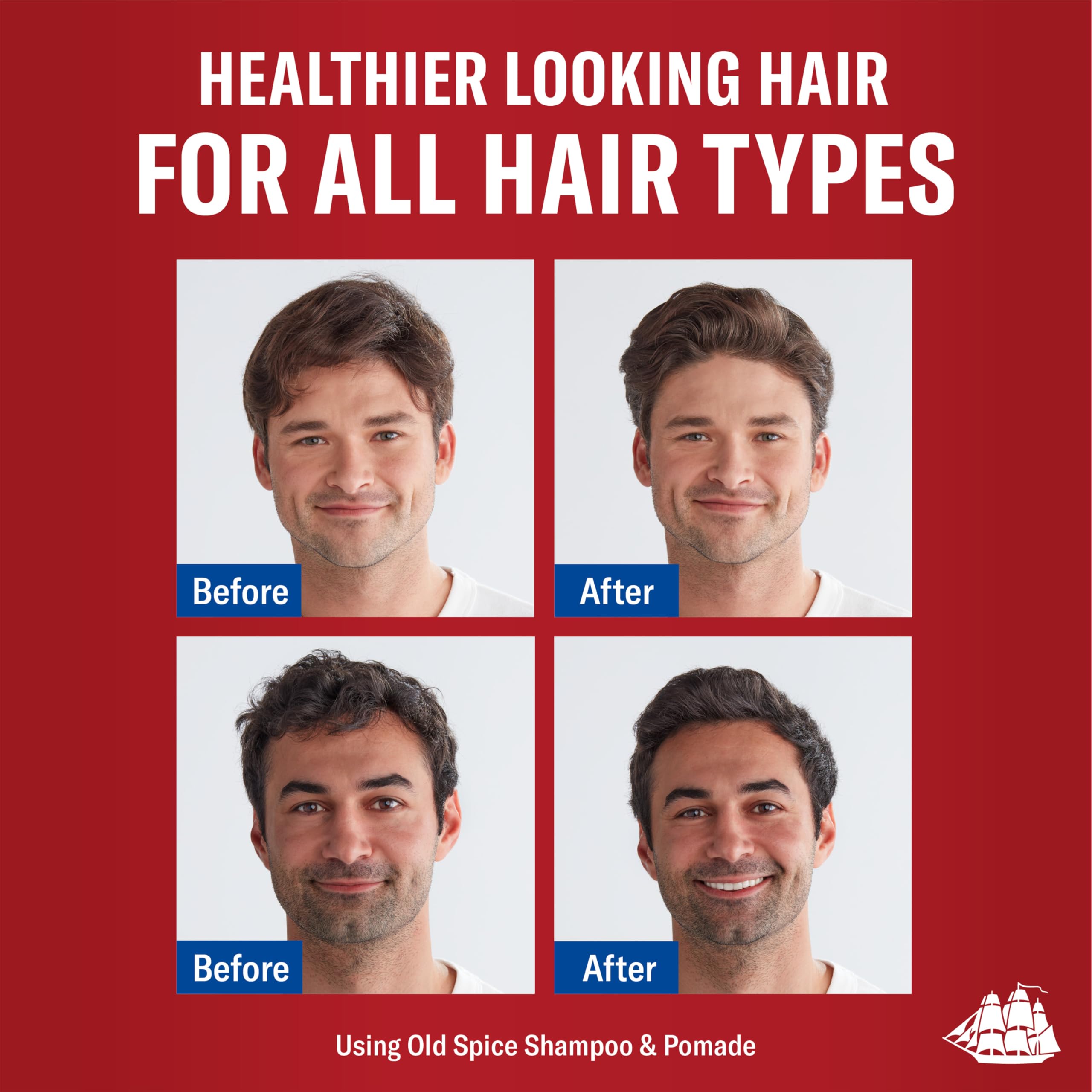 Old Spice Classic Pomade medium-hold hair styling for versatile looks.