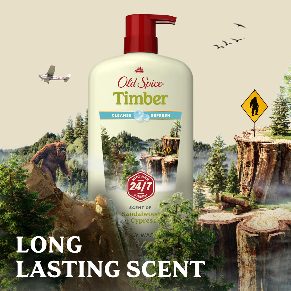 Old Spice cleansing body wash morning shower routine energizes your start.