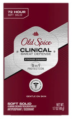 Old Spice Clinical Sweat Defense front view showing powerful defense against sweat.