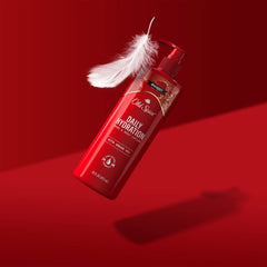 Old Spice lotion being applied to dry skin for quick daily use.