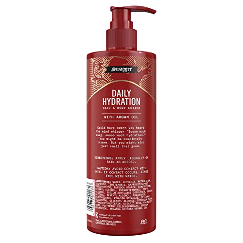 Old Spice Daily Hydration lotion featuring argon oil for deep conditioning.