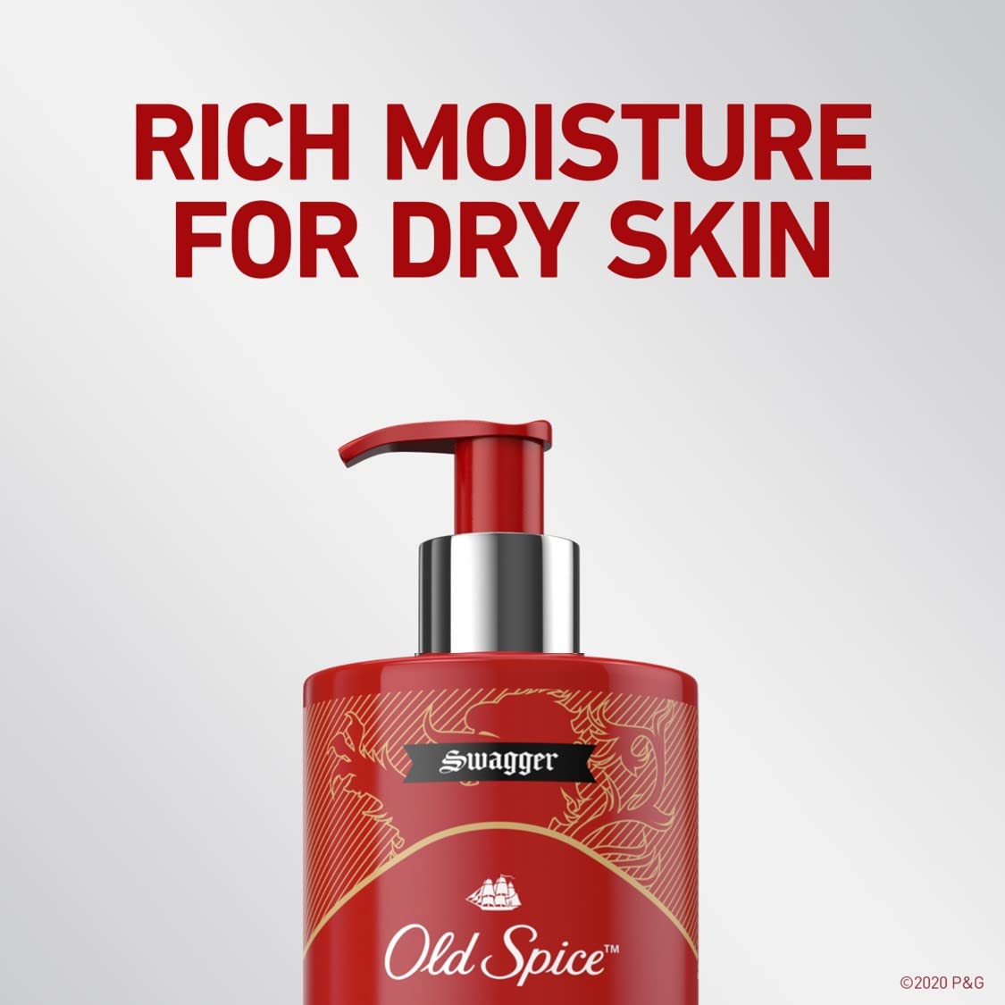 Old Spice Daily Hydration lotion with cedarwood and lime scent for masculine refinement.