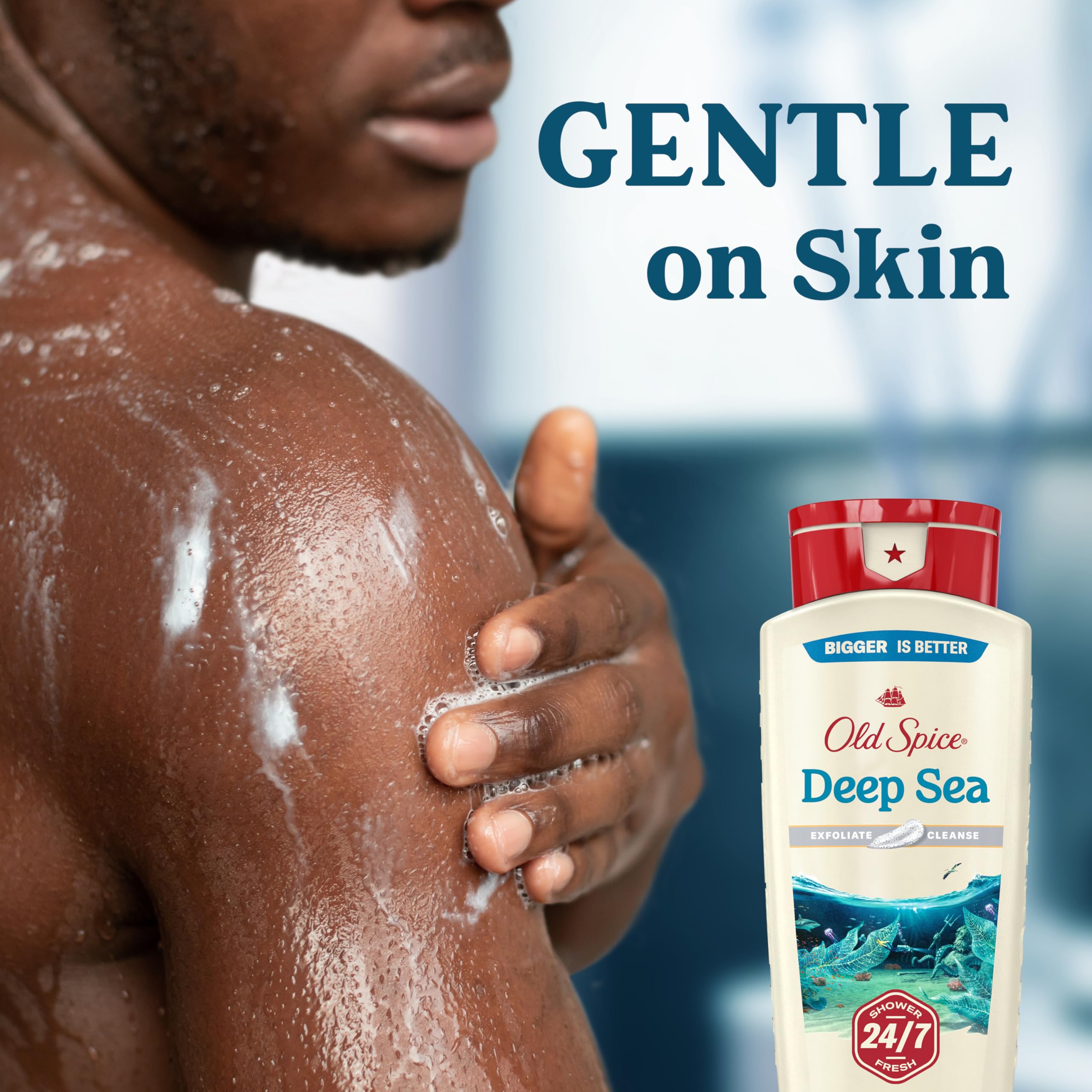 Old Spice Deep Sea Minerals infusion for a marine-inspired cleanse.