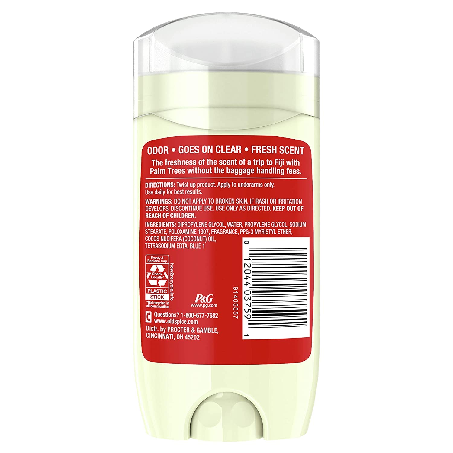 Old Spice Deodorant Application visual suggests easy swipe-on use.