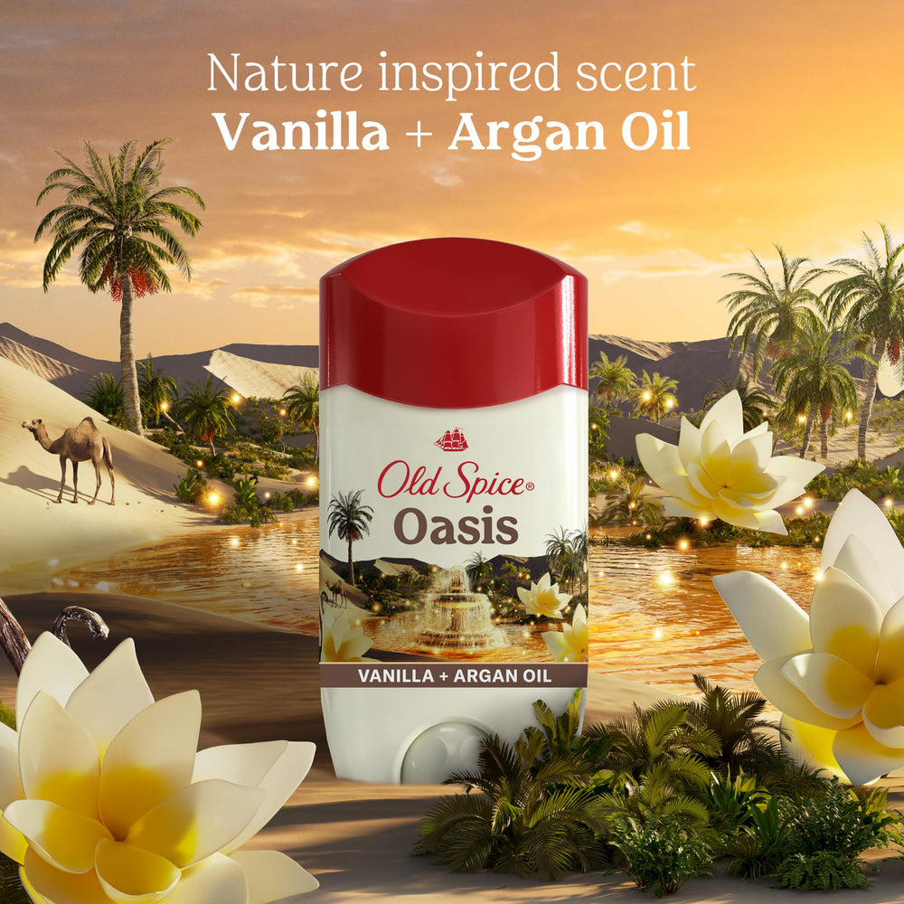 Old Spice Dry Feel application motion demonstrates fast-drying action on underarms.