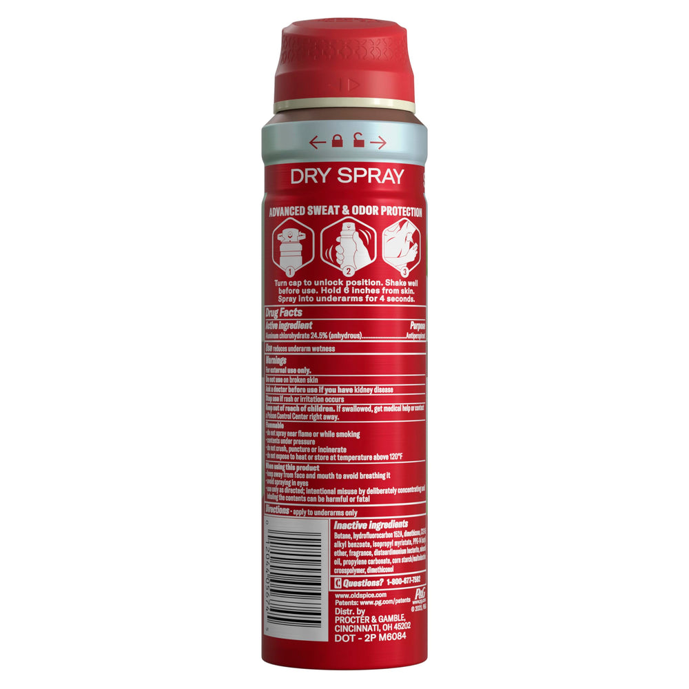 Old Spice Dry Spray everyday wear application suggests easy quick-dry use