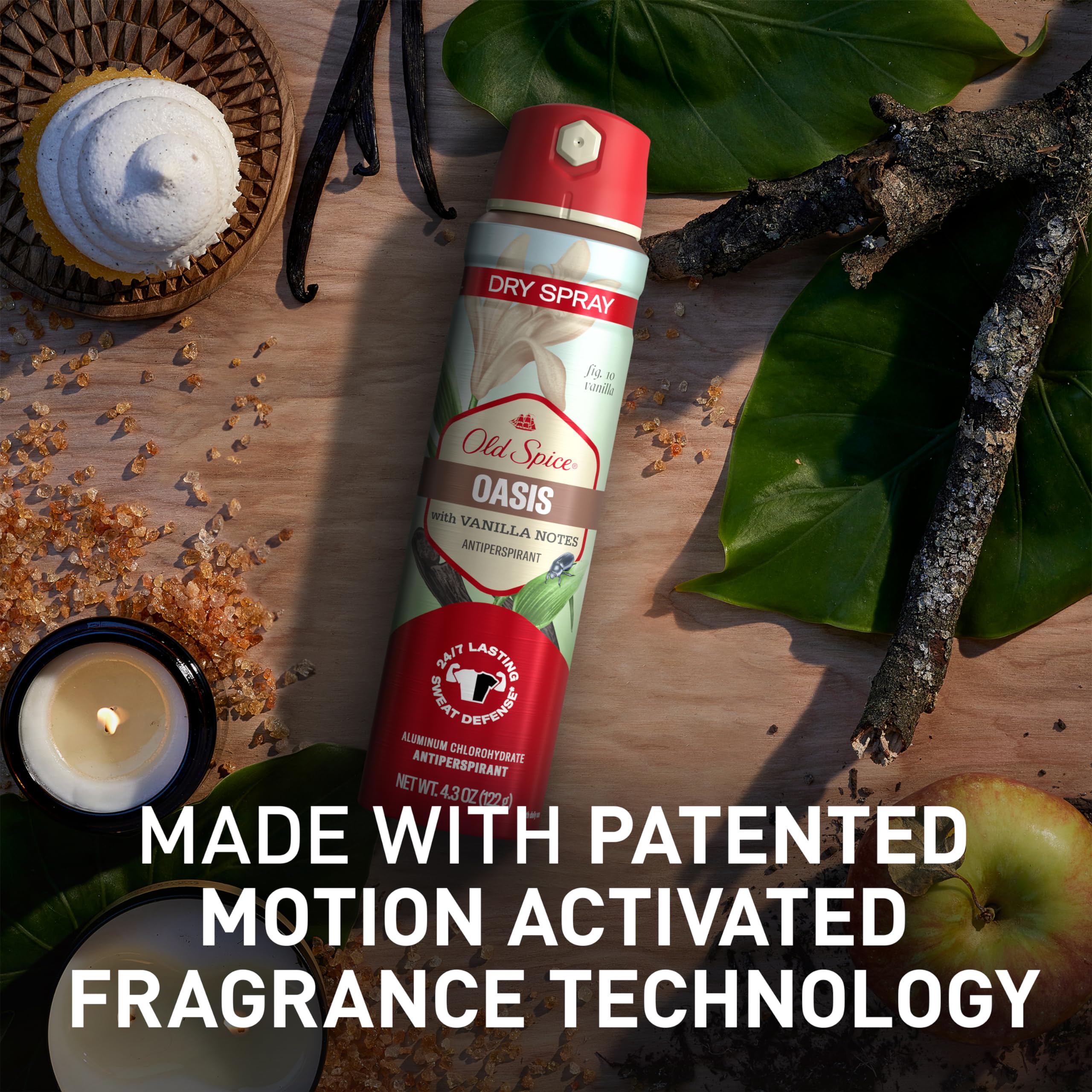Old Spice Dry Spray skin conditioners bottle hints at skin friendly hydration