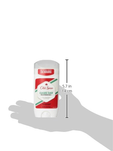 Old Spice Game Day label detail highlights bold branding
