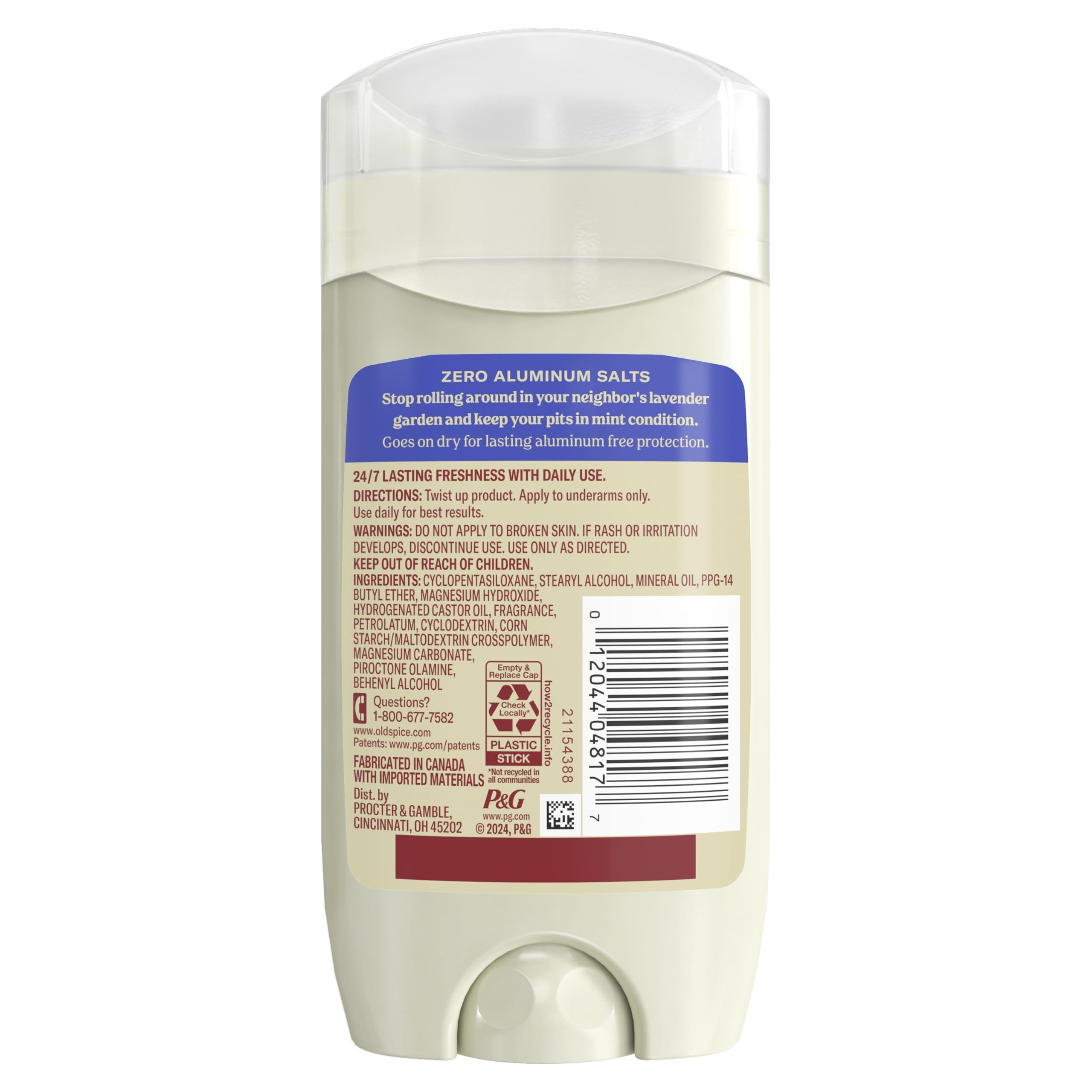 Old Spice lavender mint bottle with premium packaging and scent appeal
