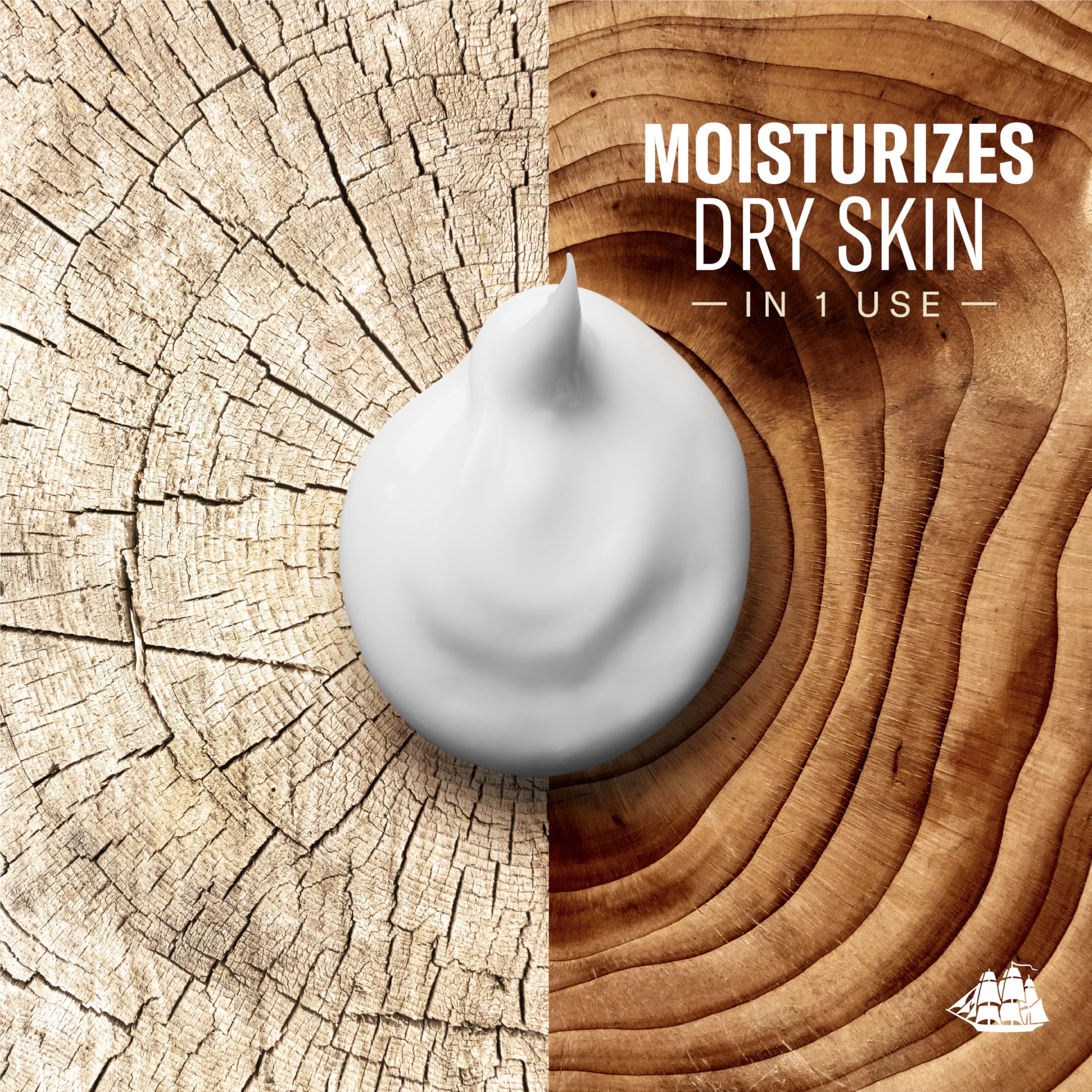 Old Spice Hand & Body Lotion for Men applying action demonstrates quick absorption and smooth application.