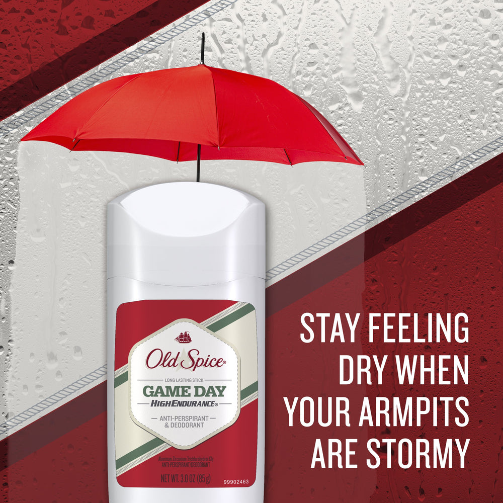 Old Spice High Endurance deodorant dry application ensures comfortable wear