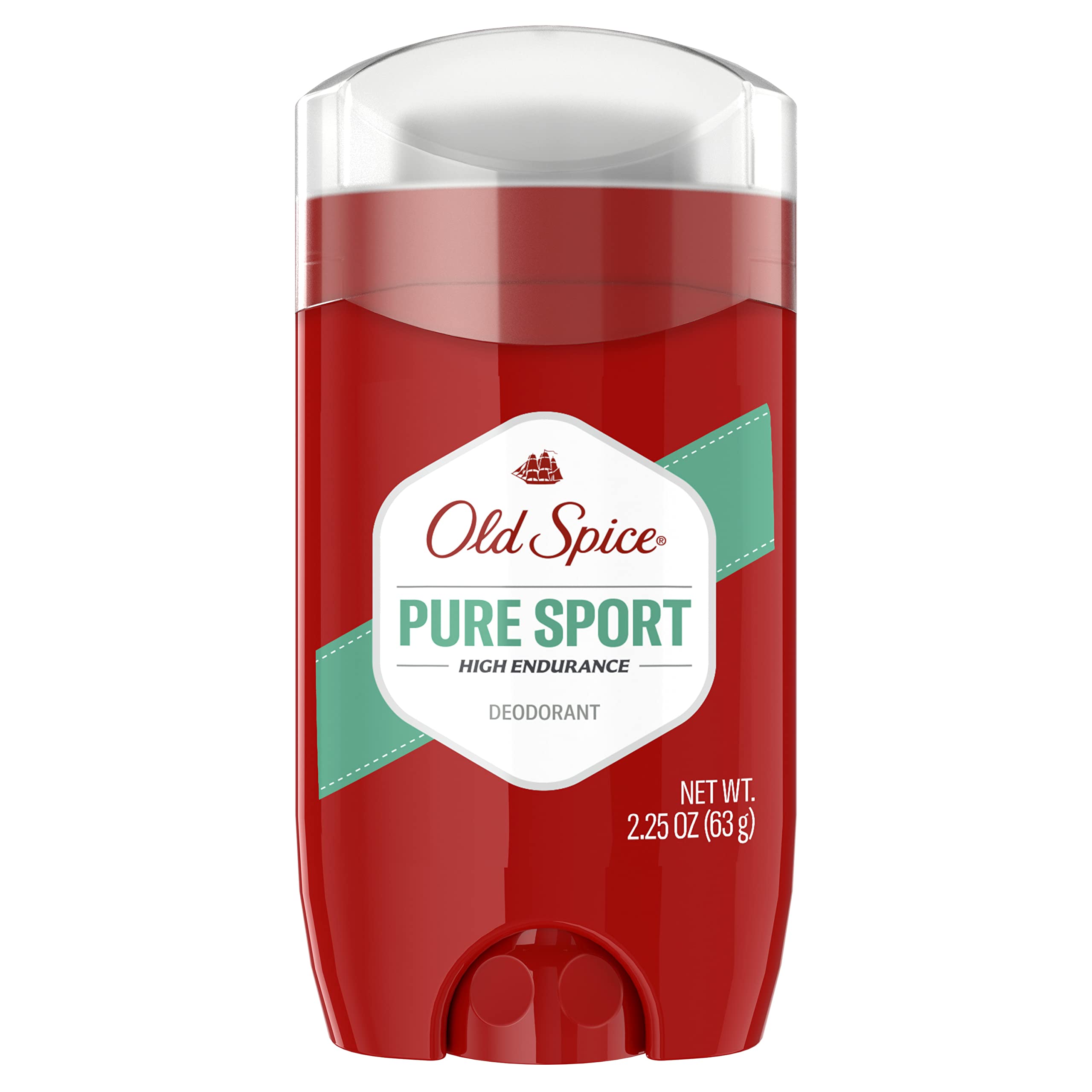 Old Spice High Endurance Pure Sport bottle shows 24/7 odor protection