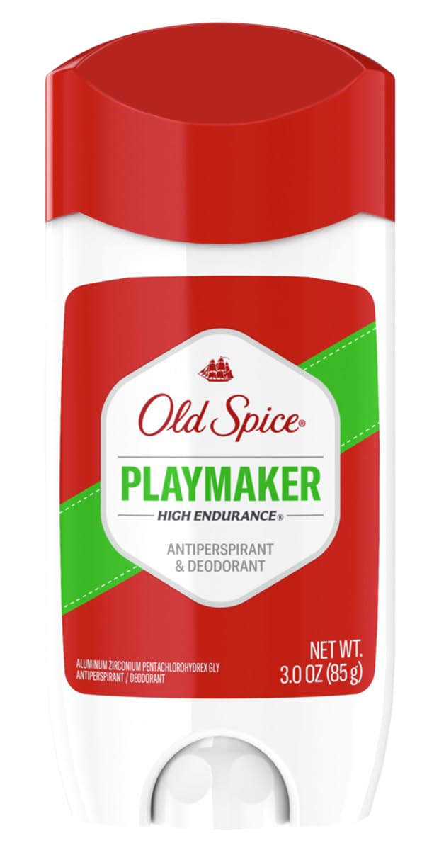 Old Spice High Endurance invisible solid being applied for a quick dry feel
