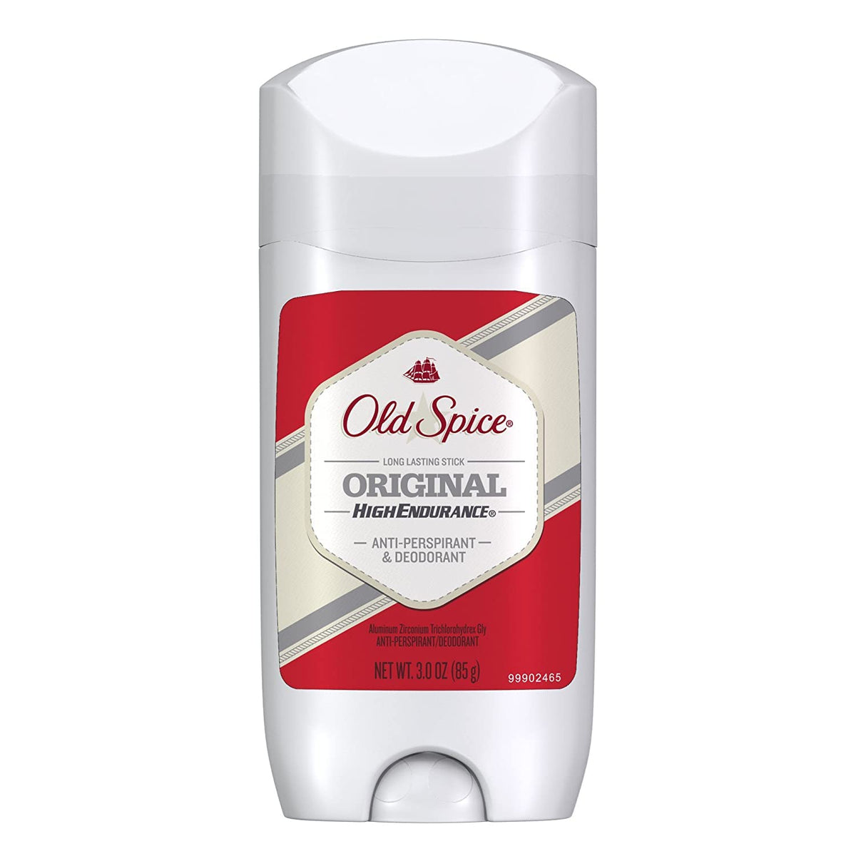 Old Spice High Endurance Original front-view pack5 promotes long-lasting protection.