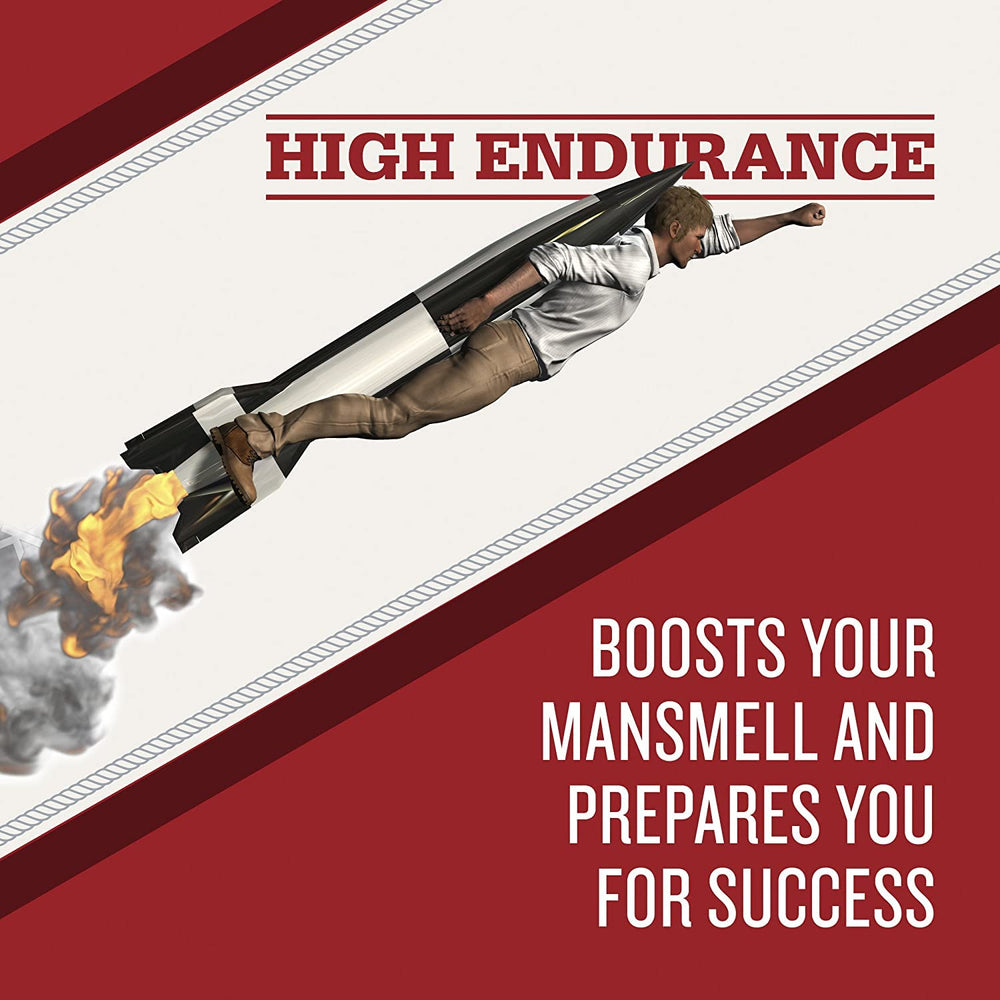 Old Spice High Endurance Original travel-friendly image suggests portable protection on the go.