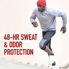Old Spice High Endurance Original underarm-application demonstrates easy, clear application.