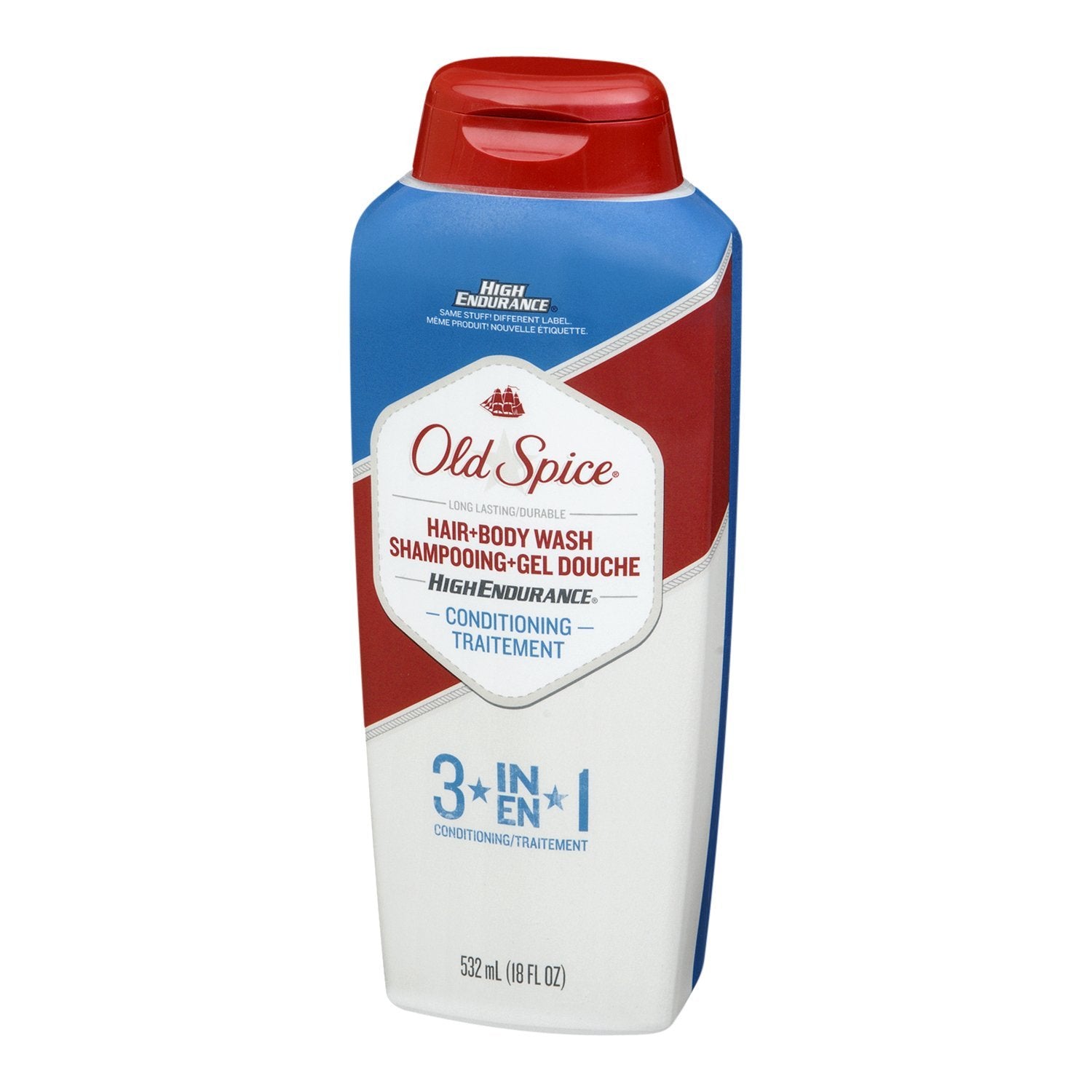 Old Spice High Endurance 2-pack display emphasizes value and convenience.