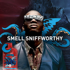 Old Spice Krakengard bottle twist-cap for convenient 2-in-1 cleansing in a single step.