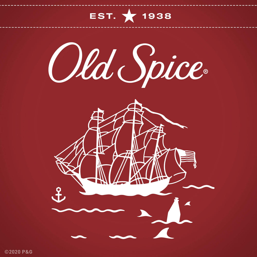 Old Spice Krakengard clean-rinse action shot demonstrates dirt and oil removal.