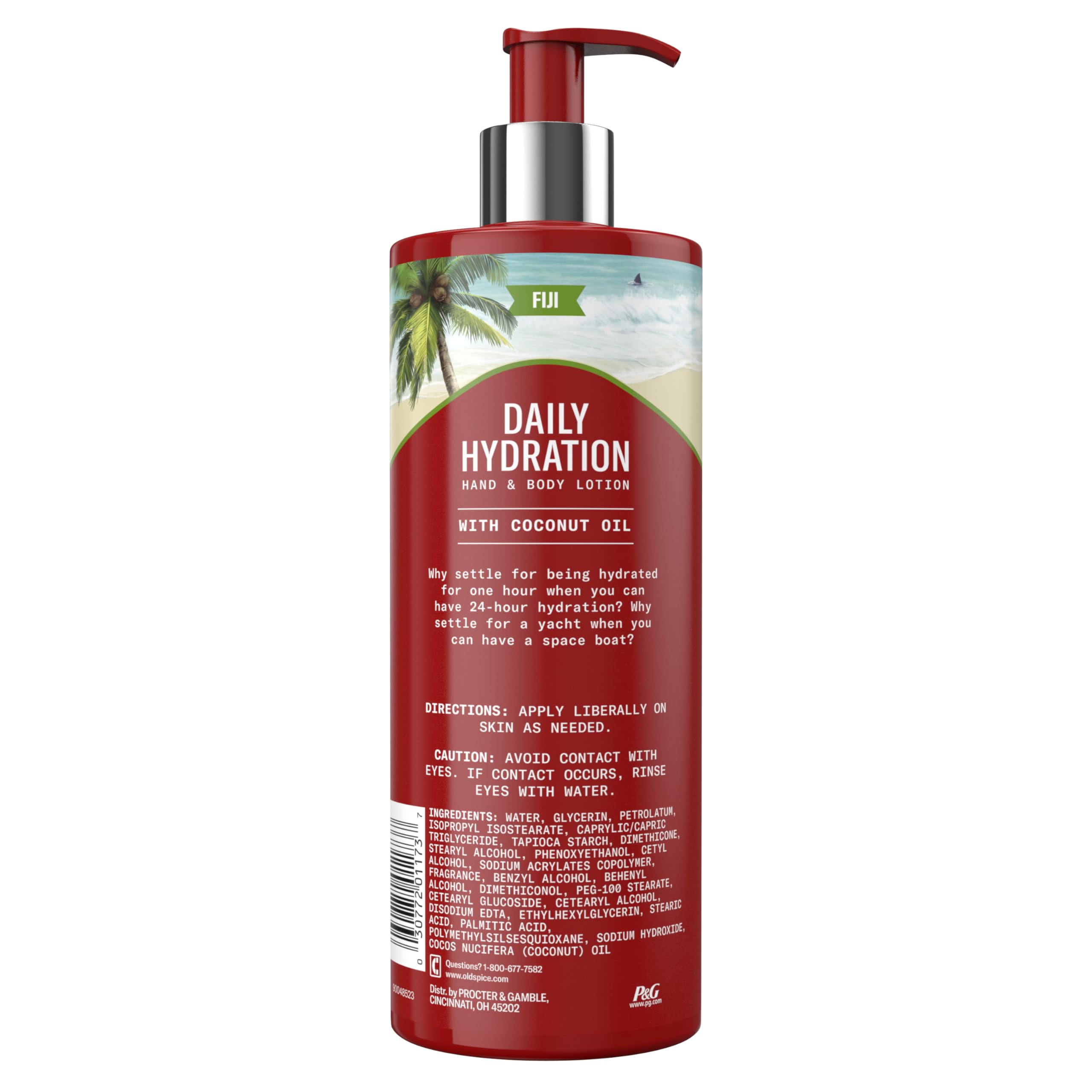 Old Spice moisturization-skin illustration lightweight-formula suggests quick, non-greasy absorption.