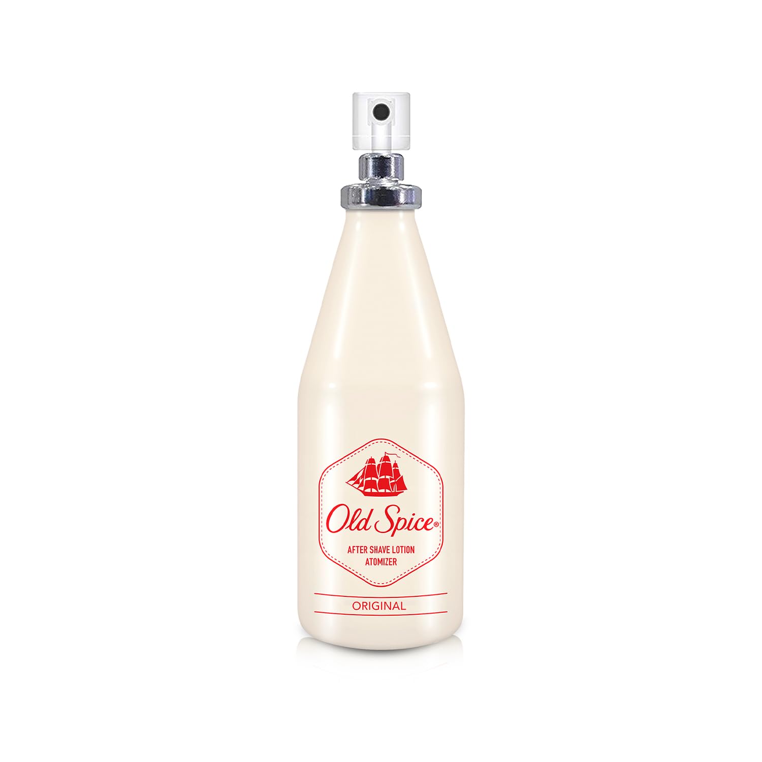 Old Spice original liquid-dispense close-up emphasizes convenient pump design.