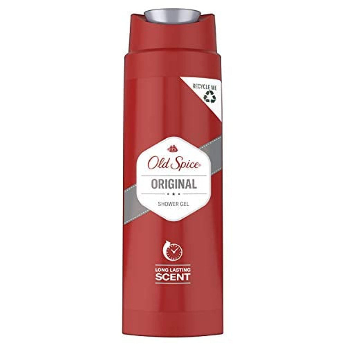 Old Spice Original Shower Gel bottle pour for a refreshing morning routine