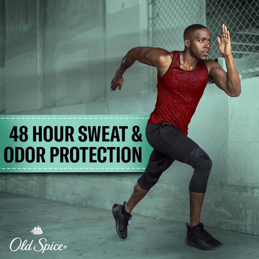 Old Spice Pure Sport Soft Solid stick out showcases easy glide application