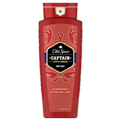 Old Spice Red Collection Captain bottle with bold refreshing fragrance for shower