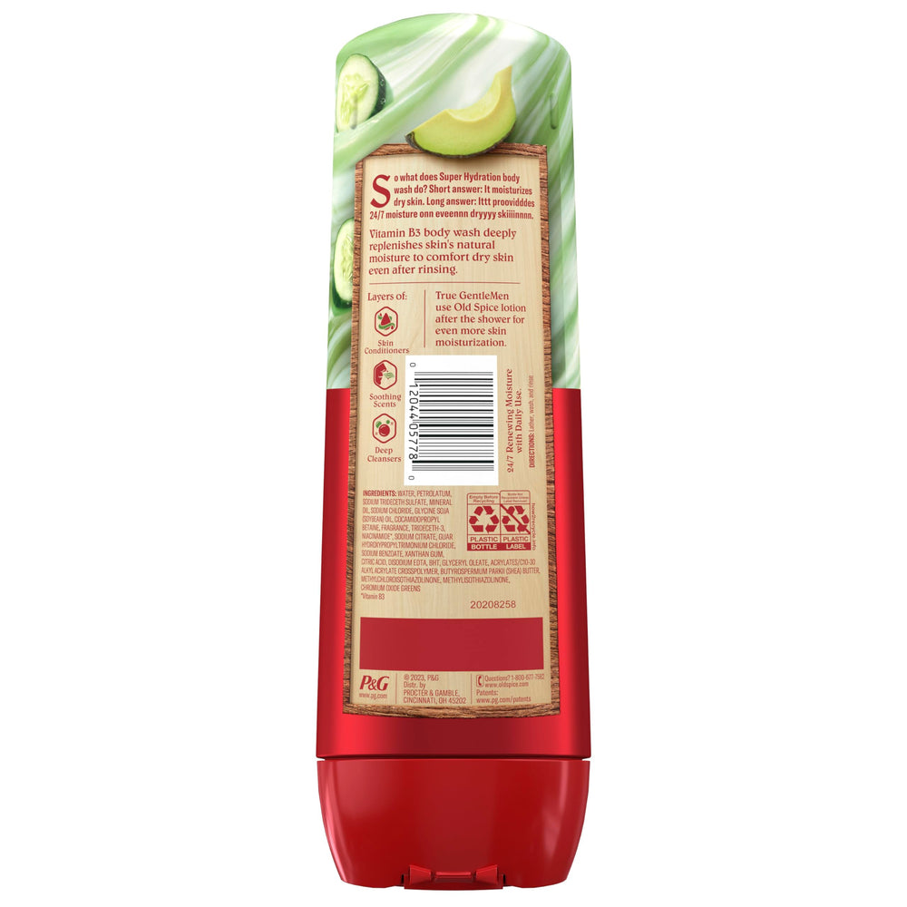 Old Spice skin-conditioning Vitamin B3 supports smoother skin.