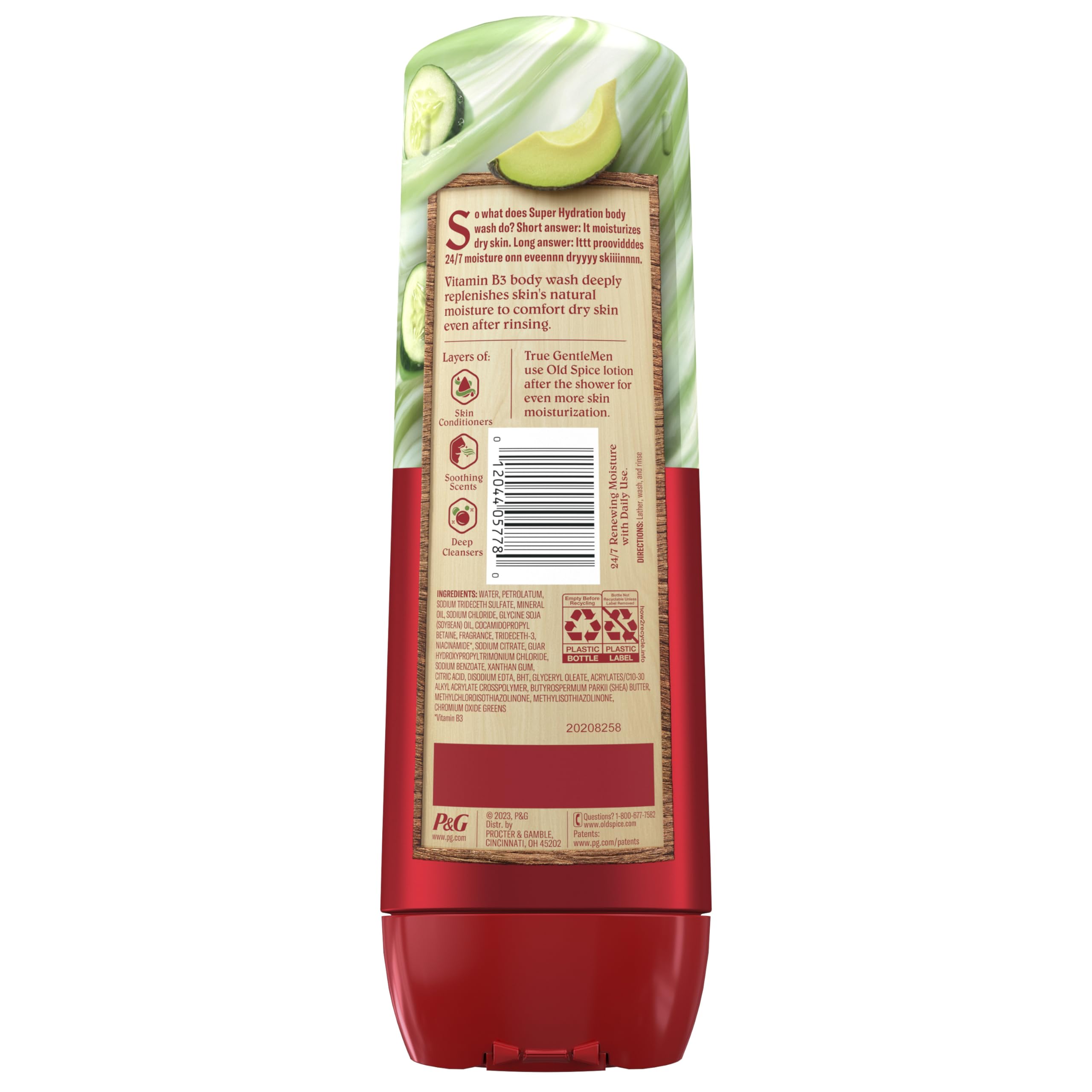 Old Spice skin-conditioning Vitamin B3 supports smoother skin.