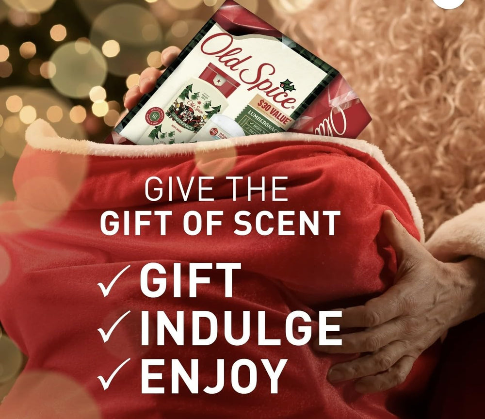 Old Spice Snickerdudel deodorant stick releases gourmet sugar-cookie aroma for festive days.