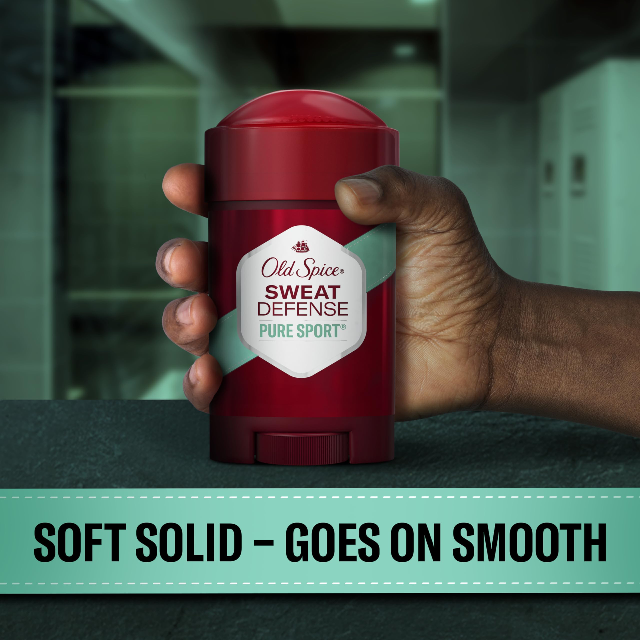Old Spice Sweat Defense dry feel on skin after application.